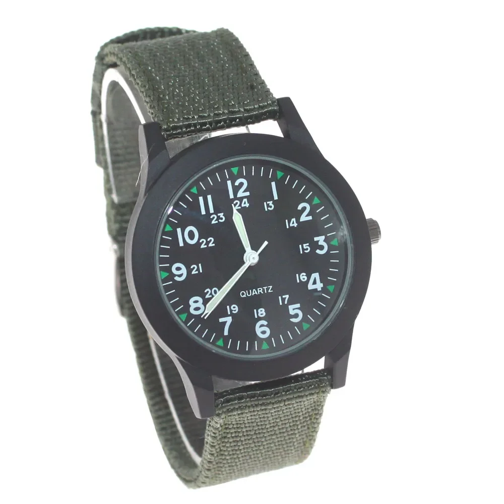 Reloj de pulsera electrónico para hombre, niño y niña, de cuarzo, de lona, a la moda, para estudiantes, novedad