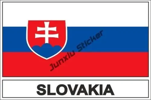 Slovakia Map Flag Shield Decal Car Sticker Slovenia Flag Sticker Creative Motorcycle Cover Scratches Waterproof Car Accessories