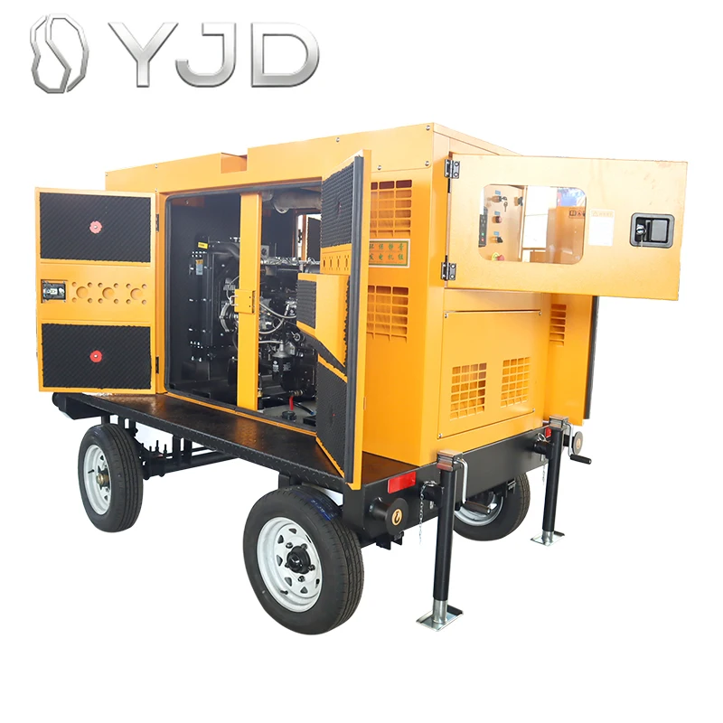 Construction Site Emergency Power Supply 125KVA Silent diesel Generator Set, Three-phase AC Mobile Silent Generator 100KW