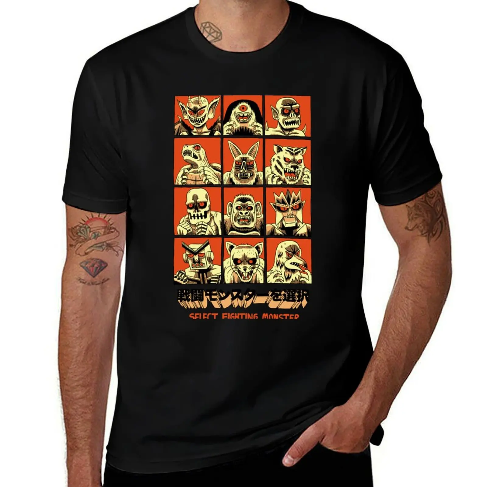 SELECT FIGHTING MONSTER T-Shirt Classic Basic Casual T-Shirt