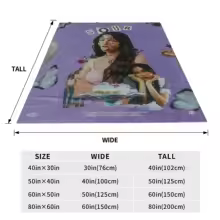 Discover Olivia Vampire Rodrigos Sour Throw Blanket