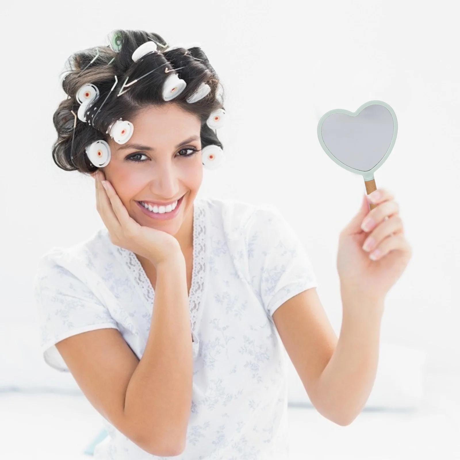 

Handheld Shape Mirror Salon Mirror Women Mirror