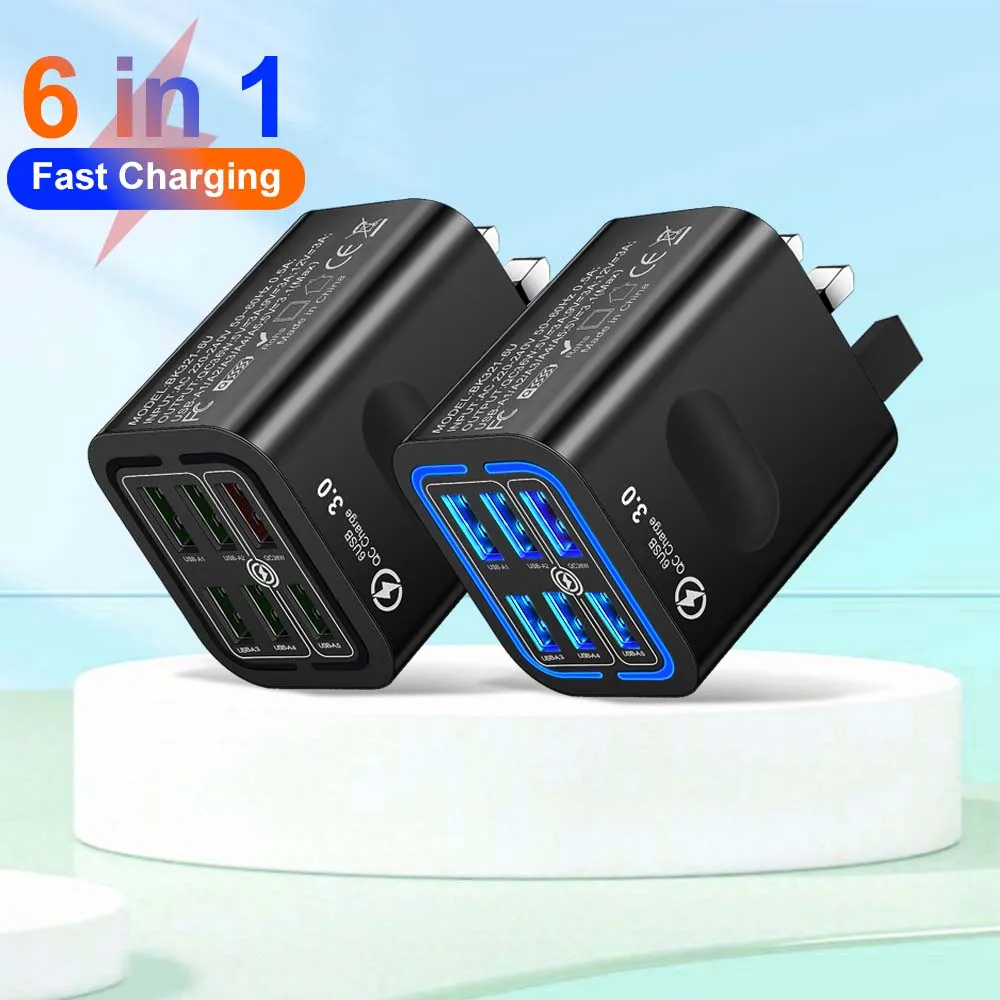 6-Port Usb Charger …