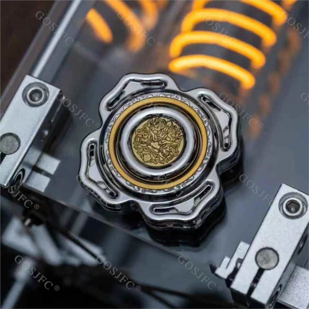 Yolo Studio métal Fidget Spinner EDC acier inoxydable limité Anti-Stress pour adultes Amor Spinner