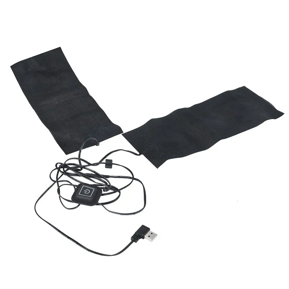 USB 5V 2A Winter Heated Vest Pad Jacket Heating Pad with Adjustable Temperature - 2 in 1 Electric Cloth Heater Kit