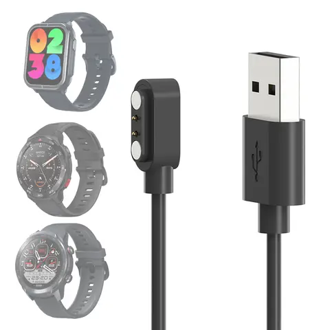 Dock Charger Adapter USB Charging Cable For Mibro GS/GS Pro/A2/T2/T1/C4/C3/C2/Lite 3/Lite 2 Smart Watch Power Charge Accessories
