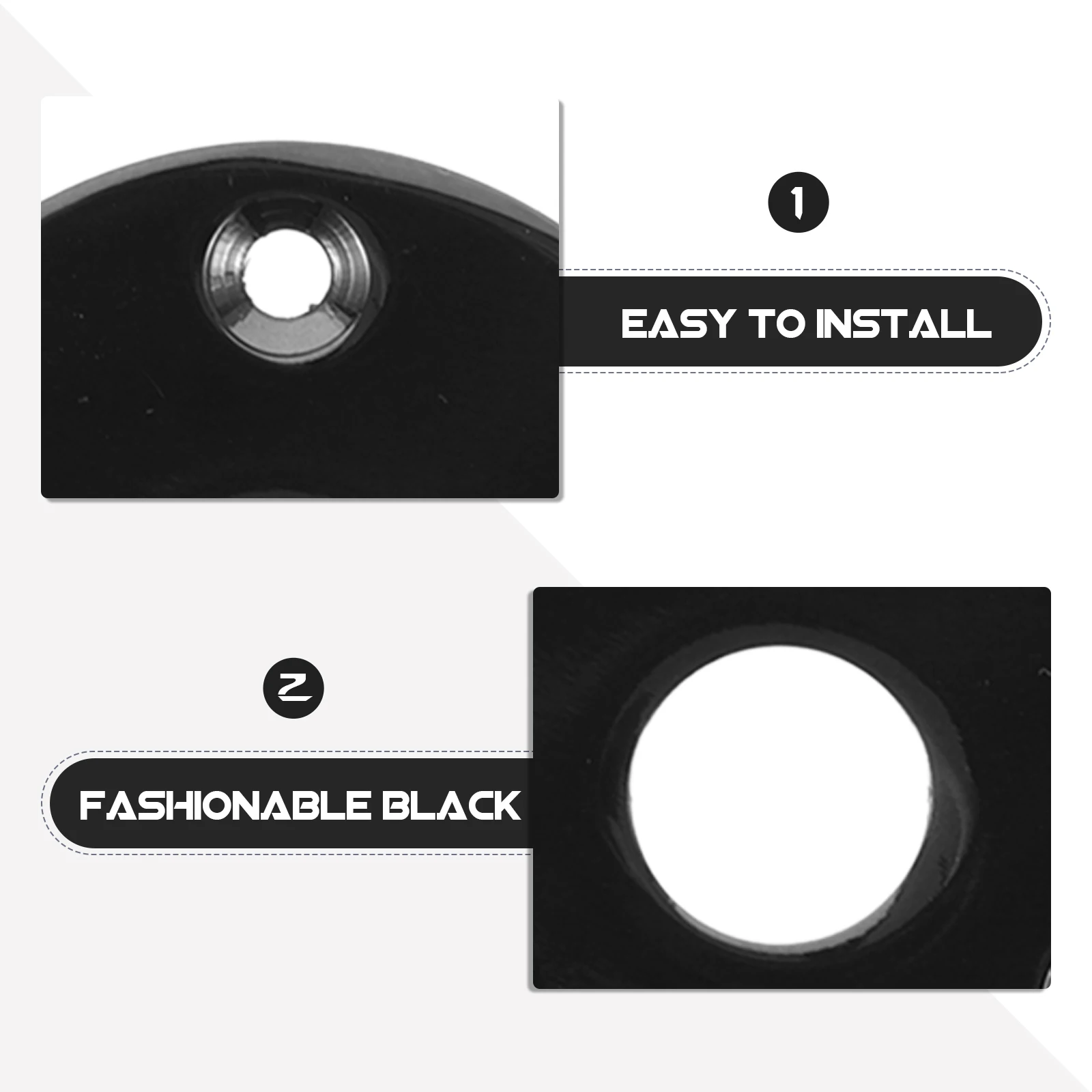 

5 Pcs Plate Guitar Interface Film Electric Musical Instrument Jack Metal Output Socket