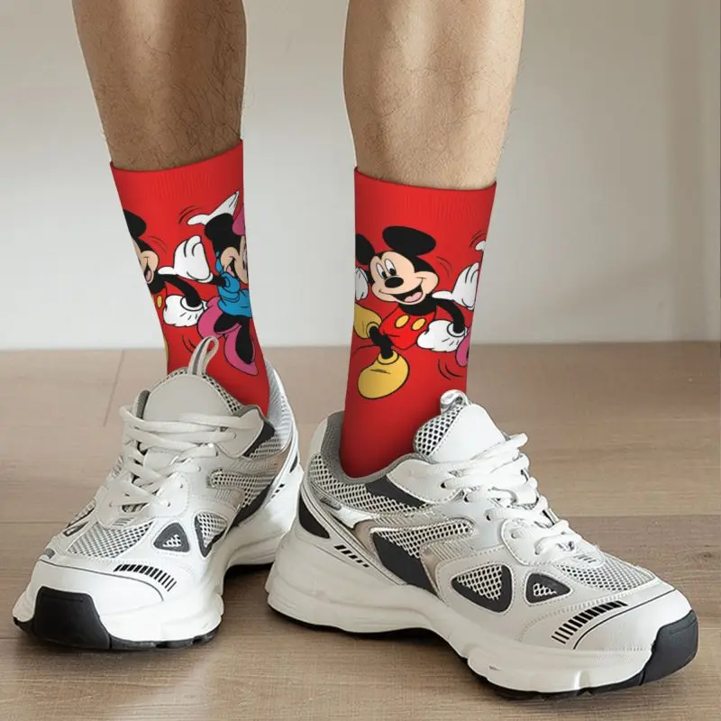 Mickey Mouse Minnie Men Women Crew Socks Unisex Cute 3D Print Disney Cartoon Dress Socks