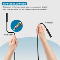 2MP 1080P For iPhone OTG USB Endoscope Camera CMOS Borescope Inspection Otoscope Digital Microscope