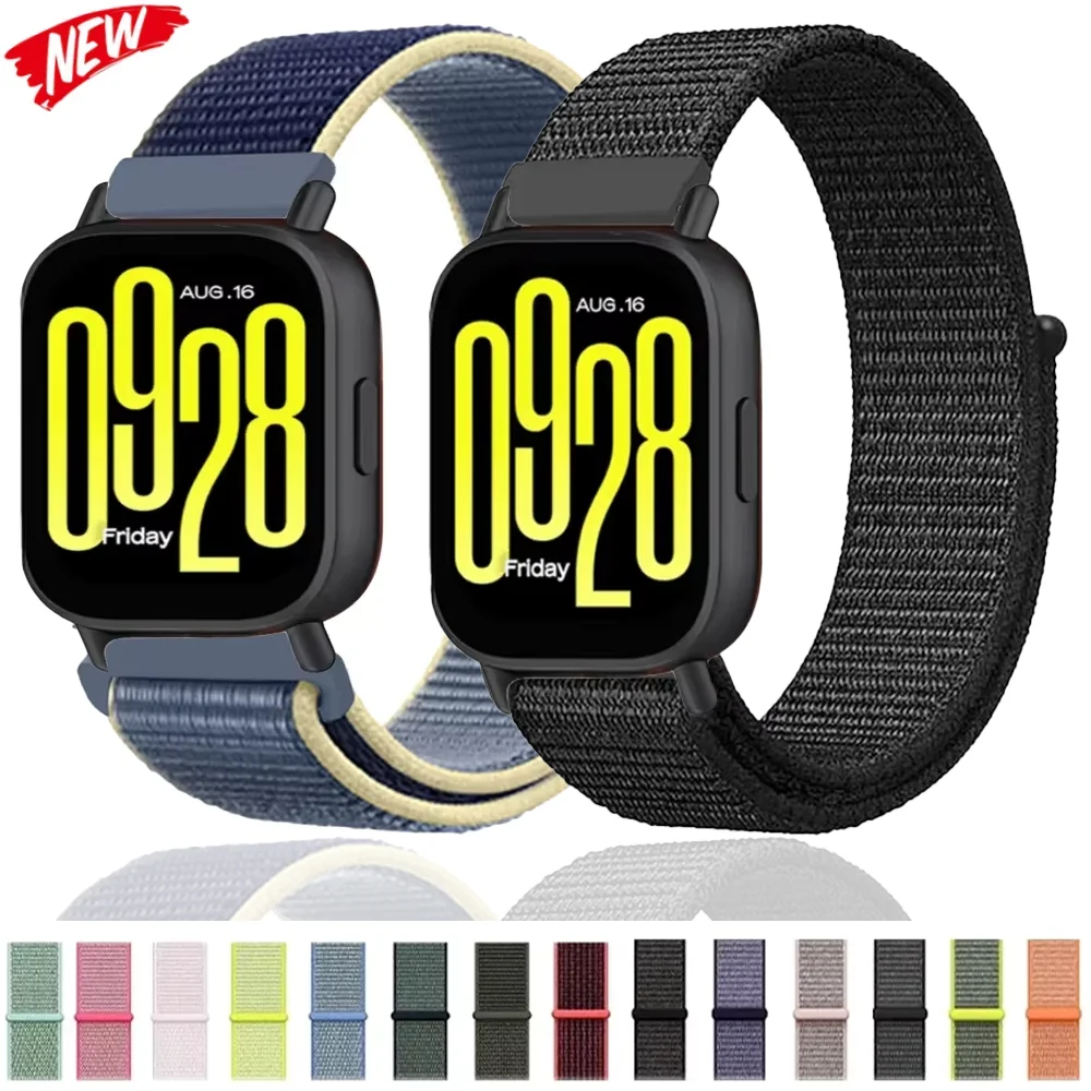 20mm 22mm Nylon Loop Strap for Redmi Watch 5 Active Comfortable Sports Bracelet Replacement Redmi Wach 5 Lite Wristband Correa