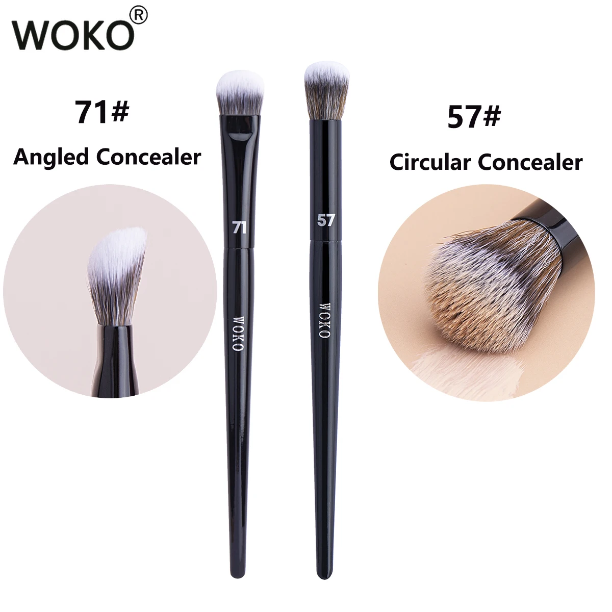 PRO 71 Concealer Brush Buildable Coverage Concealer Blending Makeup Brush Professional Concealer Liquid Cream Sticks Makeup Tool