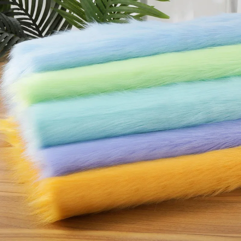 

5cm Fur Long Artificial Fox Fur Fabric Encrypted Thickened Plush Fabric Fur Clothing Animal Clothing Animal Ears DIY Fabric