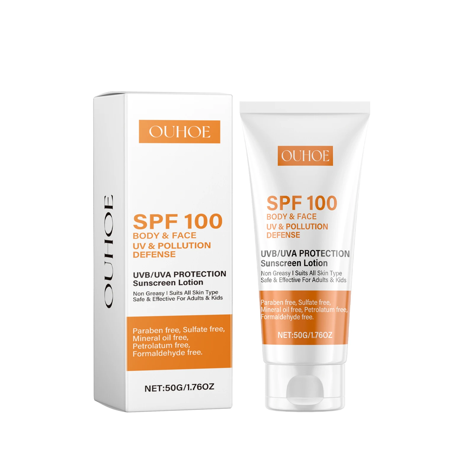 SPF 100 Sunscreen UVA UVB Prot - Face Moisturizer Spf recension och pris
