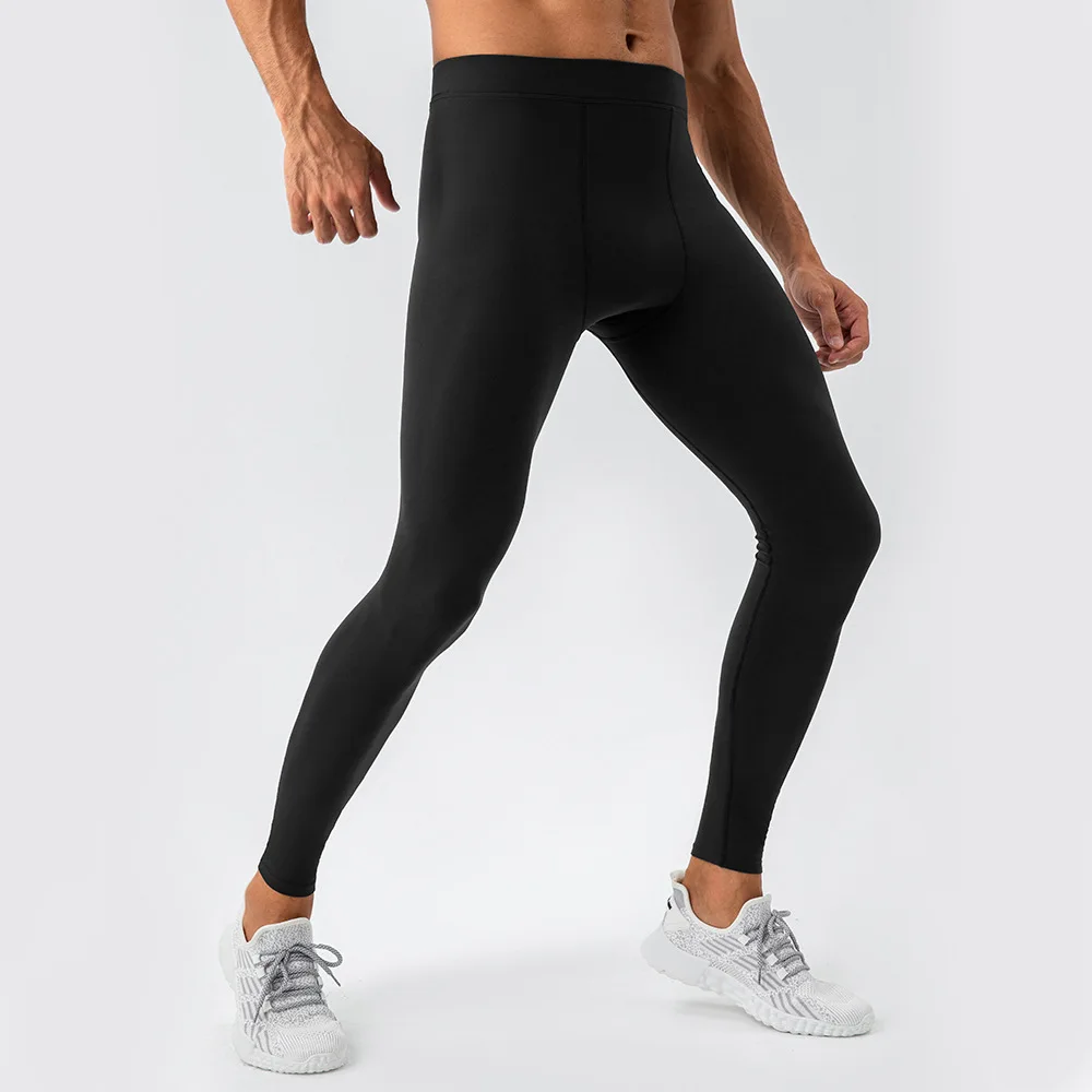 Men‘s Workout Tights High Performance Compression Pants, Breathable High Waist for Running, Training, Yoga