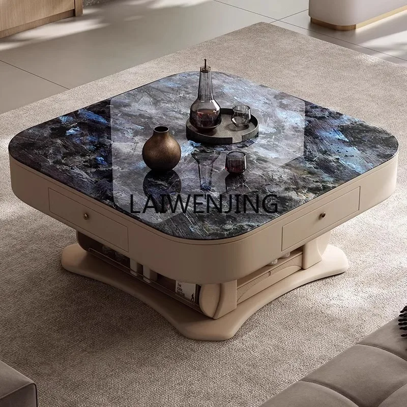 MJY automatic household slate electric lifting mahjong table multi-functional coffee table