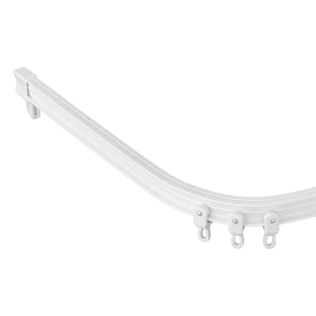 JNS 5 Meters Bendable Ceiling Curved Curtain Track Flexible Ceiling Curtain Mount