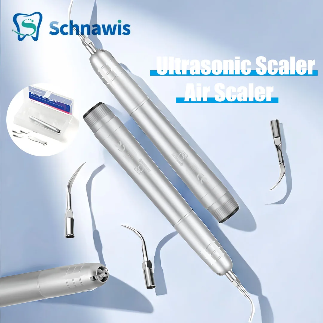 

Schnawis Dental Ultrasonic Scaler Handpiece Air Scaler Handpiece Sonic Scaler Tooth Cleaner With 3 Tips 2/4 Hole Dentistry Tool