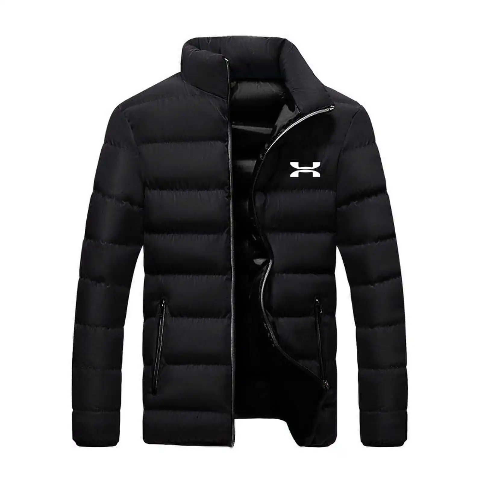 2023 New Men's Warm Jacket Cotton Padded Jacket Casual Sports Autumn and Winter Men's Standing Collar Warm Thick Parker Coat Jac