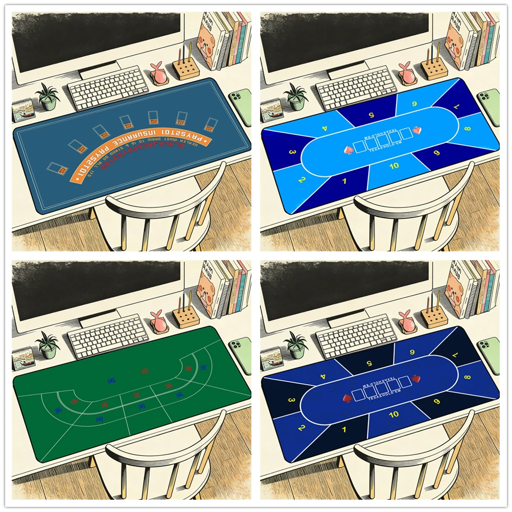 

Утолщенная резиновая подкладка для стола: для блэкджека, крэпса, рулетки, техасского холдема, покера; прочная поверхность, коврик для офисной клавиатуры и мыши