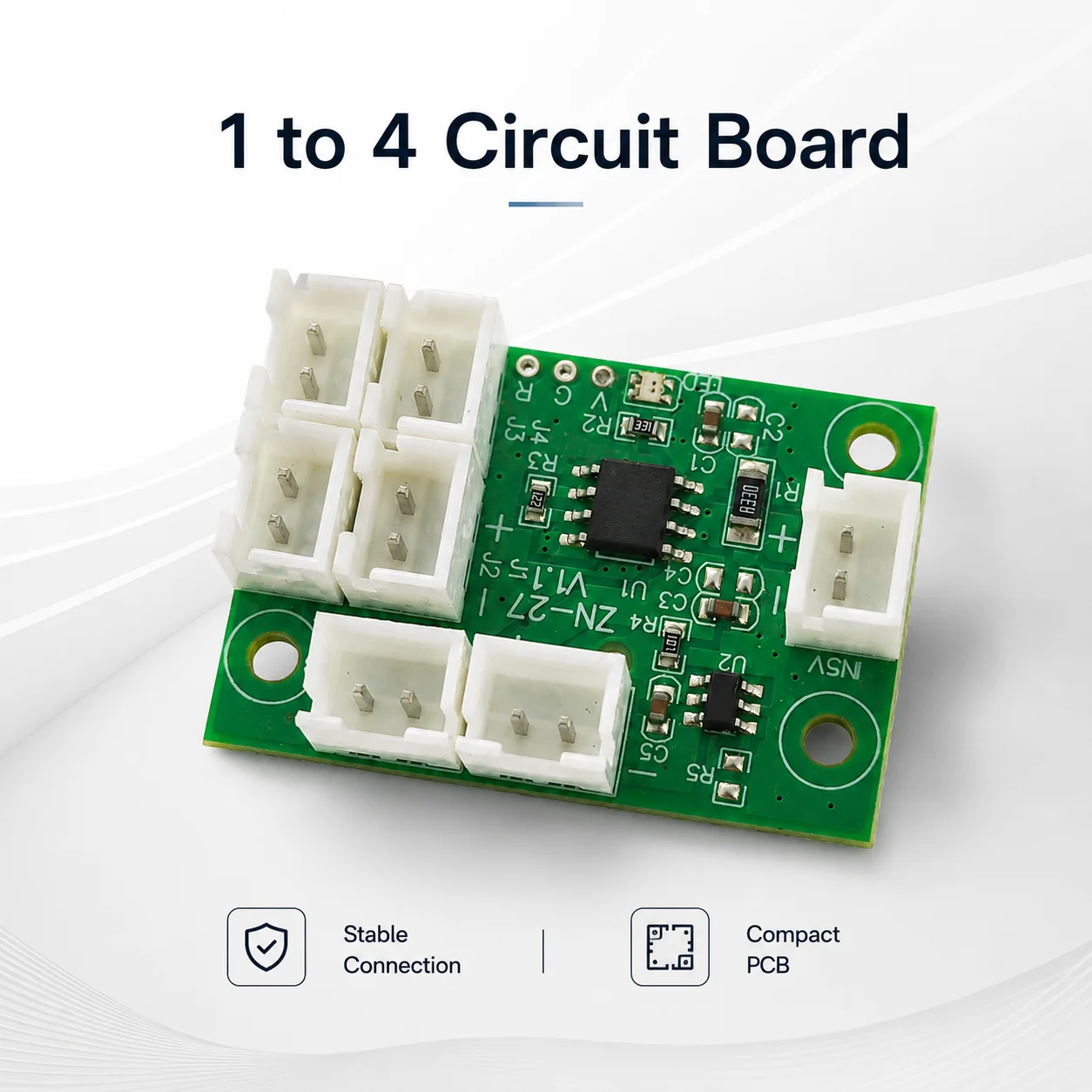 Hookah Circuit Board 1-to-4 Distribution PCB ModuleZhonNa 24x35mm for Tools Instruments Meters Equipment Parts Accessories Kits