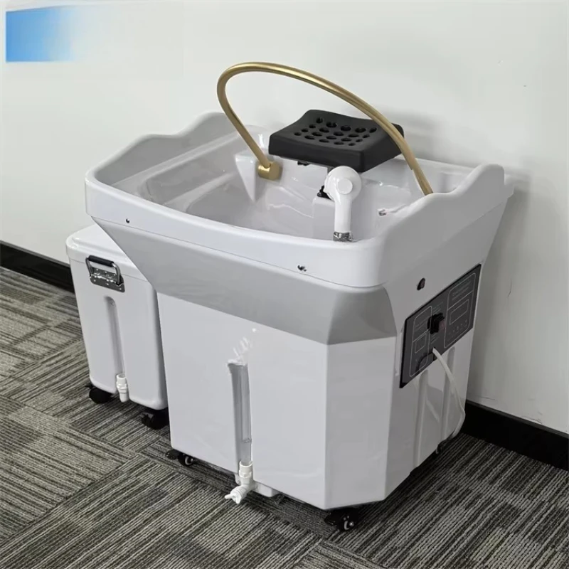 

Electric Mobile Automatic Portable Basin Sink Washing Hand Station with Hot Shampoo Bowl with Waste Water Tank No Plumbing