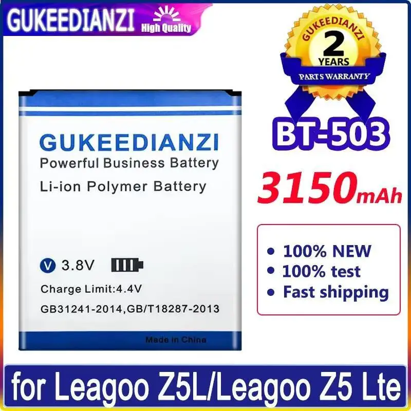 

Reliable Replacement For Leagoo Z5 Z5L Lte BT-503 Environmentally Friendly Mobile Phone Battery 3150Mah