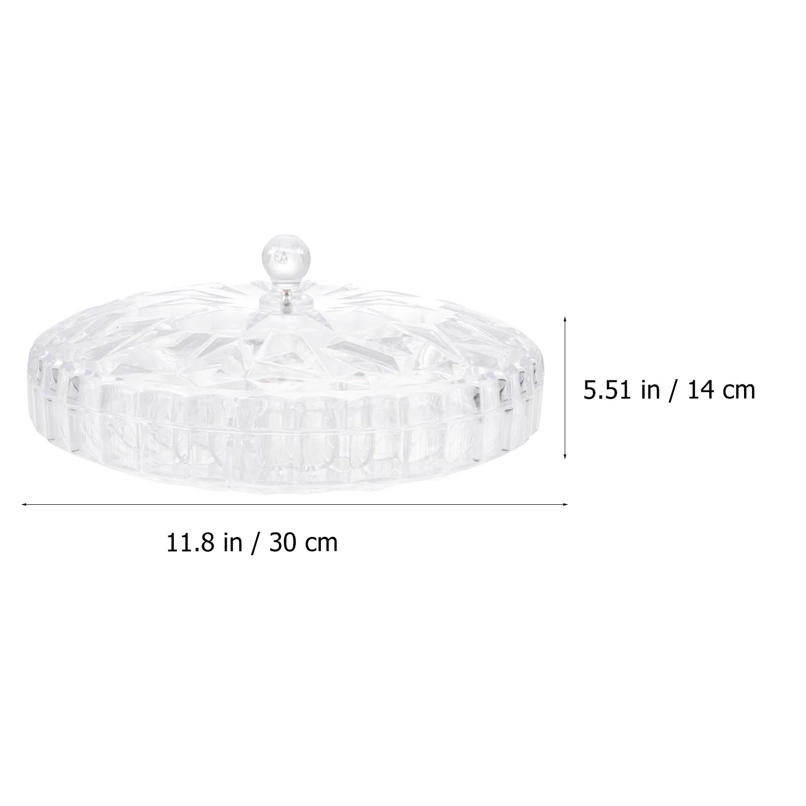 

1Pcs Clear Snack Storage Container Multi-Compartment Fruit Tray Plastic Food Plate Home Organizer Creative Snack Tray