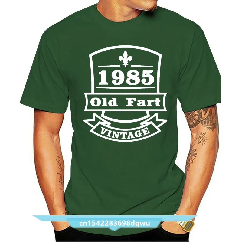 

Vintage 1985 Old Fart - Mens 30th Birthday Gift T-Shirt -11 Colours Print T Shirt Mens Short Sleeve Hot Tops Tshirt HommeX