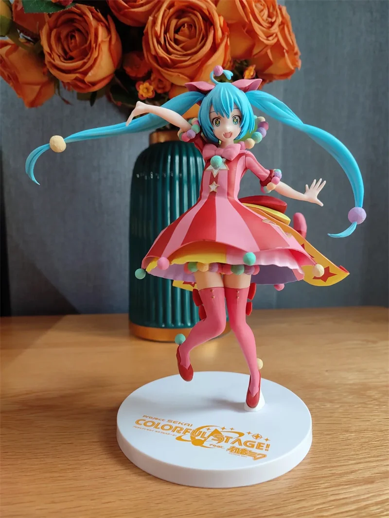 20cm Sega Original Hatsune Miku Project Sekai Colorful Stage Ver. Pvc Action Model Doll Figures Toys Collectible Ornament Gifts