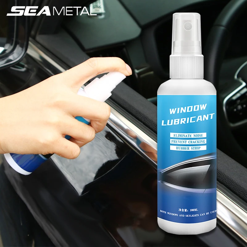 SEAMETAL 100ML Car Window Lubricant Rubber Door Rubber Strip Car Softening Maintenance Eliminates Noise Car Products Repair Tool