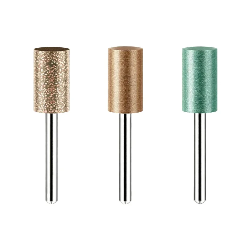 Rubber Grinding Heads 3mm Shank Cylindrical/Tapered Grinding Heads Sesame/Cowhide Grinding Heads Compatible with Rotary Tools