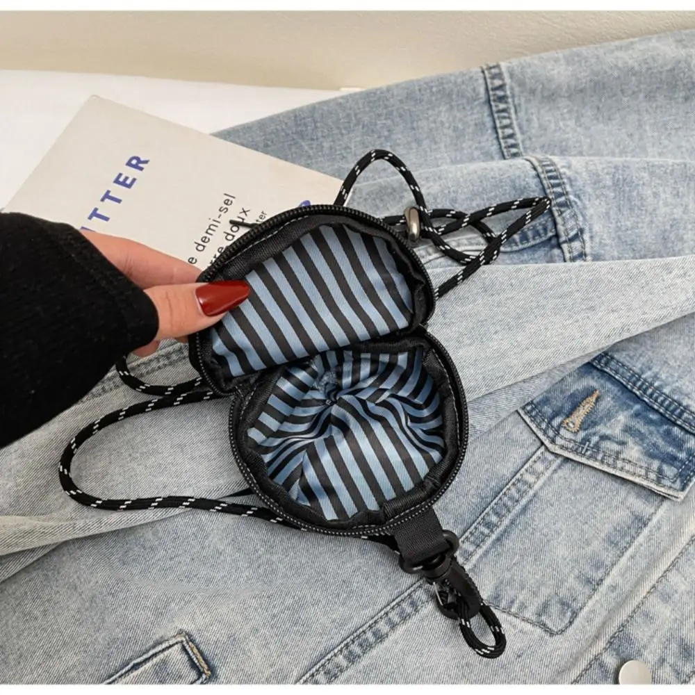 Denim Baseball Cap Crossbody Bag Harajuku Earphone Storage Bag Mini Hat Wallet Zipper Pouch Portable Canvas Coin Purse Daily view 6