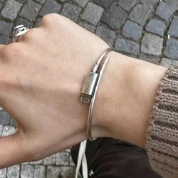Originality Bracelet Funny Sense of Design A Bracelet Modeled After A USB Data Cable Adjustable Minimalist Fashion Bracelet Gift