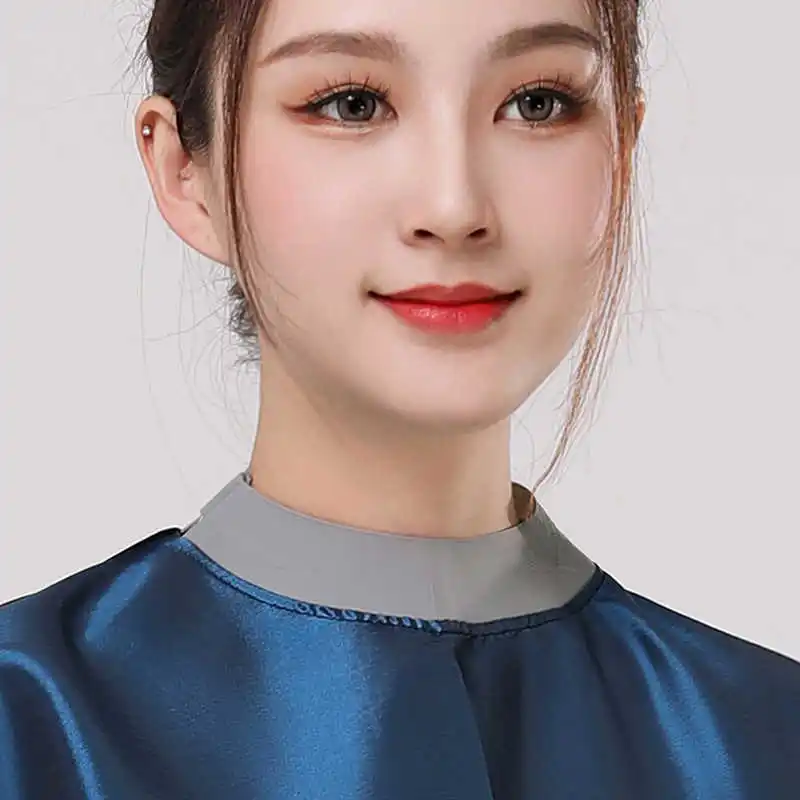 

Силиконовый парикмахерский пеньюар для стрижки волос, накидка для взрослых, ткань-хамелеон, для салонов красоты