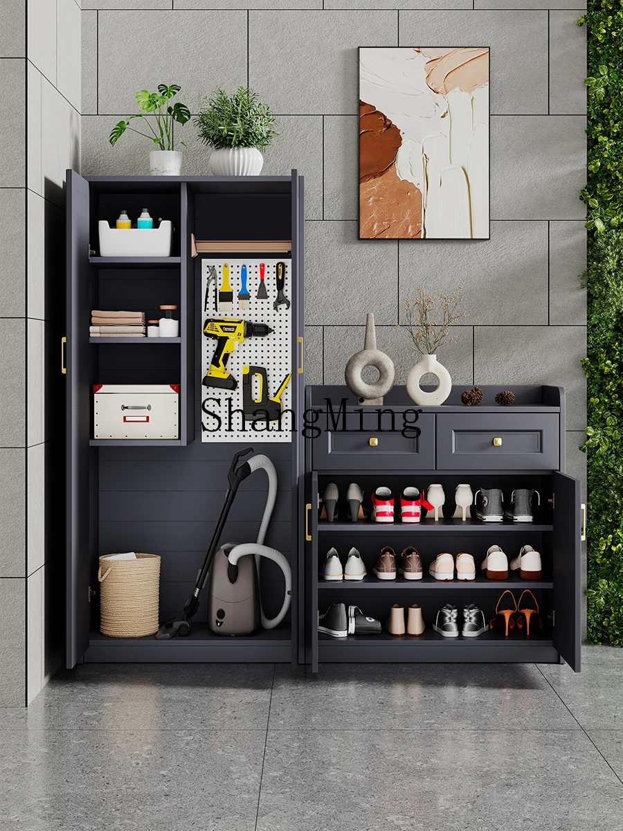 

FG outdoor aluminum alloy storage outdoor waterproof and sunscreen balcony garden villa door multi-functional storage cabinet