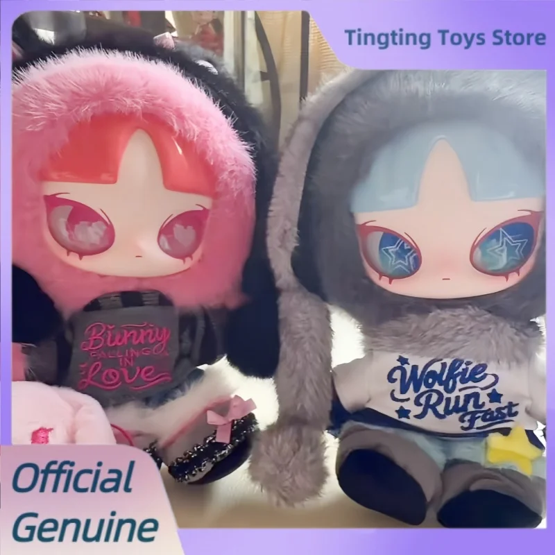 Genuine Inn'S Wolfie Run Fast Vinyl Plush Doll / Inn Bunny Falling