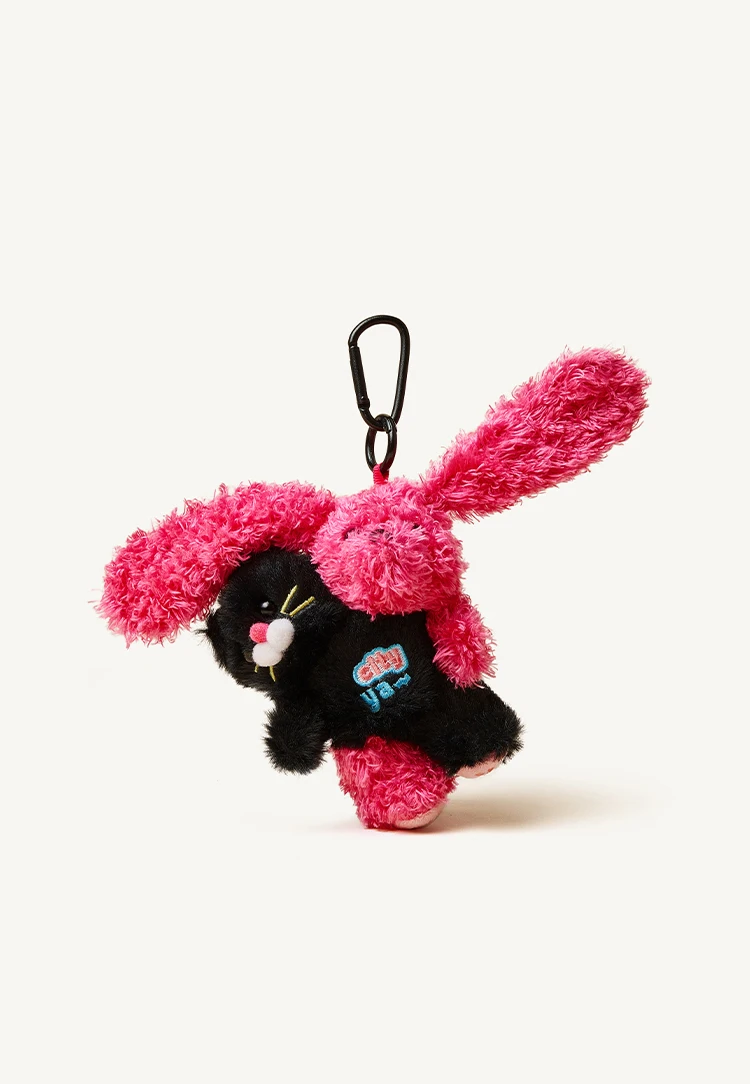 

Niche cat rabbit bag pendant, doll plush high-end couple schoolbag pendant