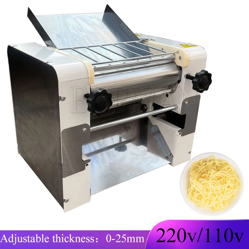 

Noodle Press Machine Electric Dough Roller Stainless Steel Desktop Pasta Commercial Kneading Dumpling Make