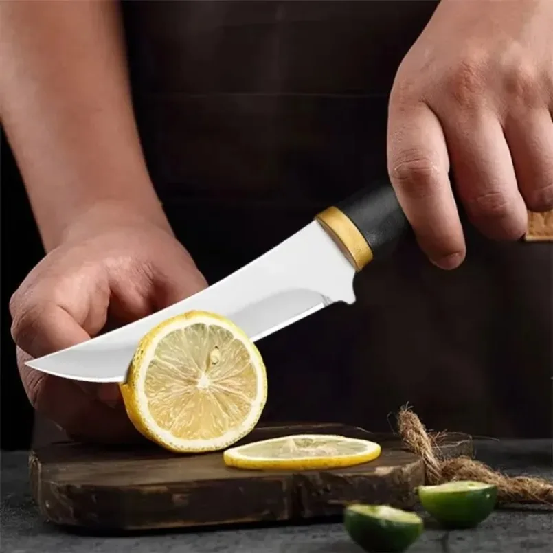 plastic handle Boning Knife Stainless Steel Sharp Kitchen Knives Vegetables and Peeling Fruit Meat Cleaver kitchen accessories