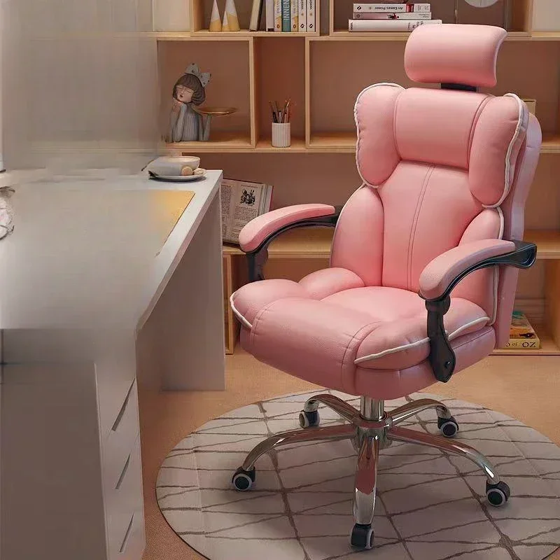 

Designer Conference Office Chair Computer Ergonomic Mobile Girl Office Chair Cheap Durable Luxury Metal Silla Gamer Furniture