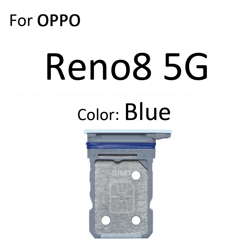 Sim Micro SD Card Socket Adapter Container Connector Holder Slot Tray Reader Parts For OPPO Reno 8 Reno8 Pro Plus Lite T Z 5G
