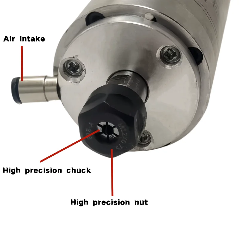 Engraving machine spindle motor 48mm diameter 75V 300W motor spindle 60000 rpm CNC motor spindle