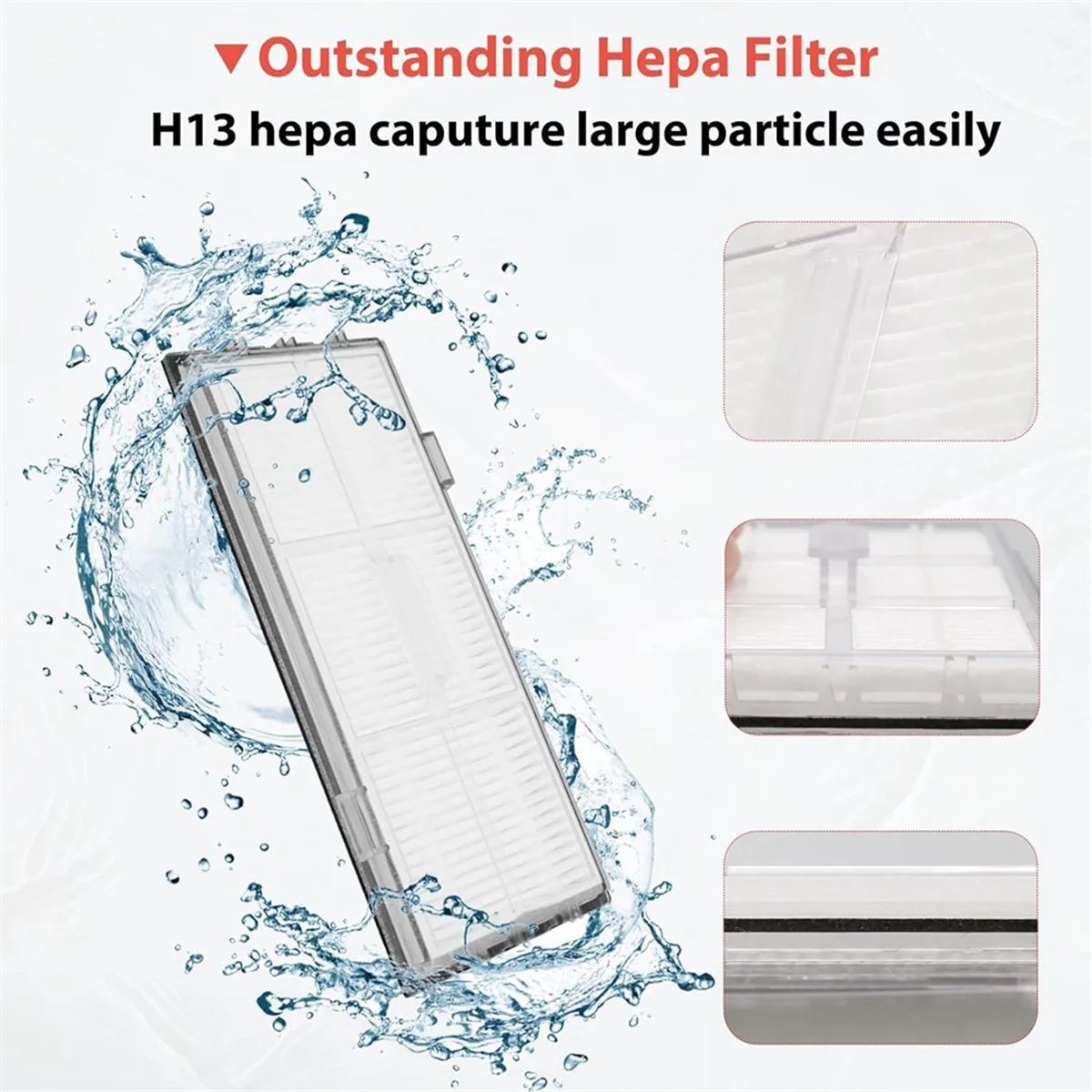 

RATE-eFor Roborock S7 S70 S7Max T7S T7S Plus Robot Vacuum Cleaner Accessories Main Side Brush Hepa Filter Mop