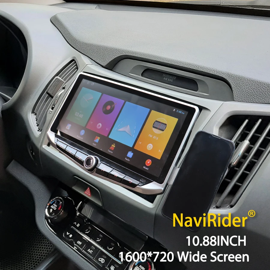 

Android 14 Qled экран 10,88 дюймов Carplay для Kia Sportage R 2010 2016 автомобильный радиоприемник мультимедийный видеоплеер навигация GPS головное устройство