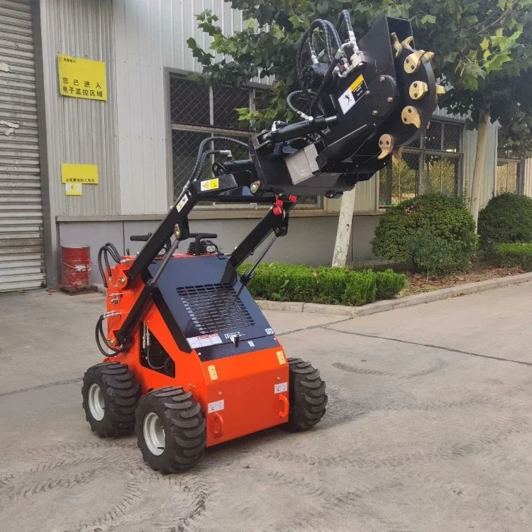 Mini Track Skid Steer Loader Diesel 360 460 480 750 Mini Skid Steer Loader 800kg 1ton 1.2ton  1.5ton