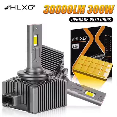 D3S LED Canbus Headlights Xenon HID D1S D2S D4S D2H D8S D1R D3R Turbo LED 30000LM 6000K 90W High Low Beam Plug and Play HLXG 2PC