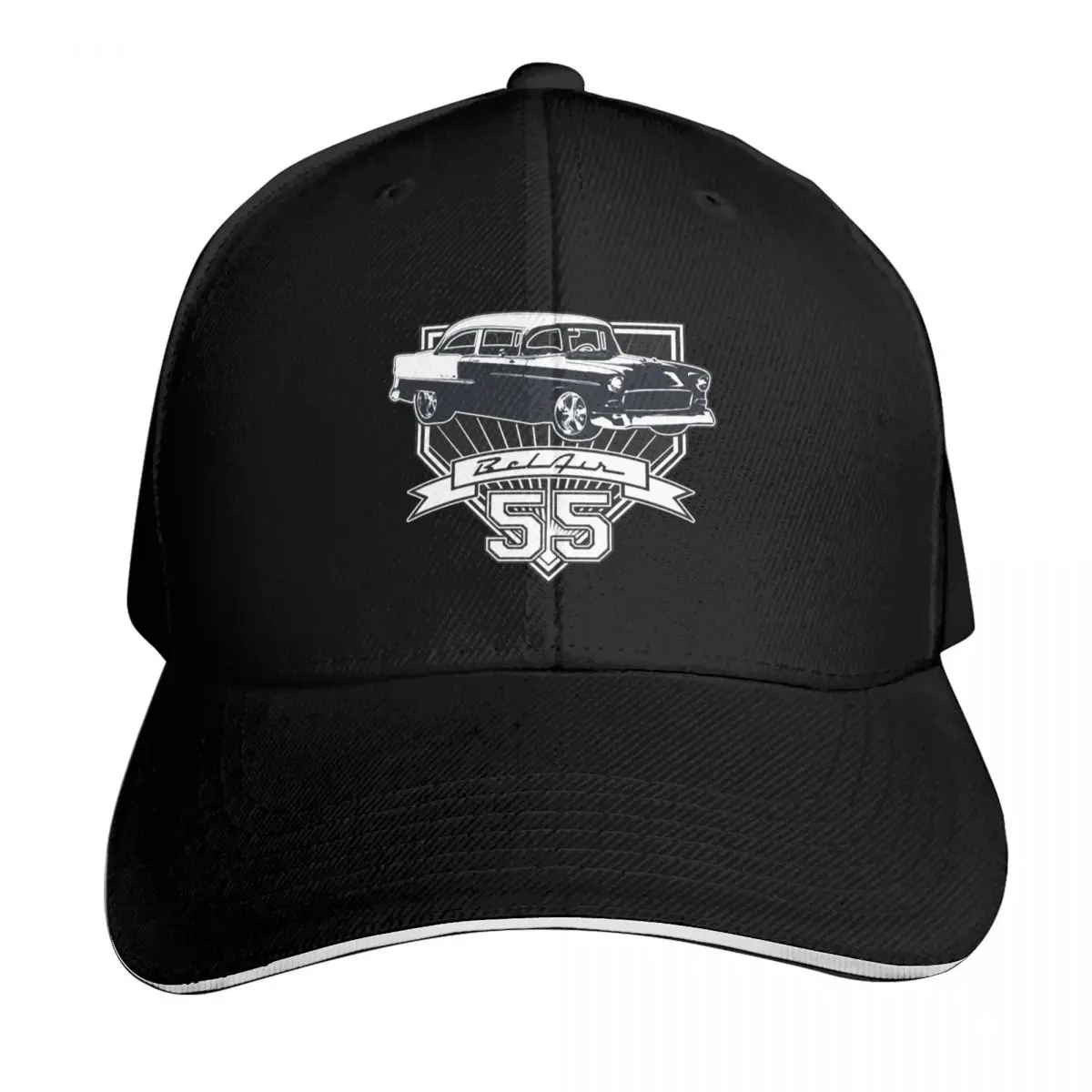55 Chevy Bel Air Baseball Cap Gift for Him Her Casual Daily Wear Quick Dry Performance
