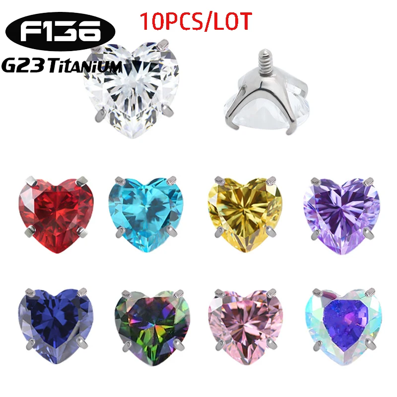 

10Pcs Stainless Stee 16G Piercing DIY Accessories Cartilage Ear Studs Helix Conch Lip Stud 5A Zircon Rook Lobe Piercing Jewelry