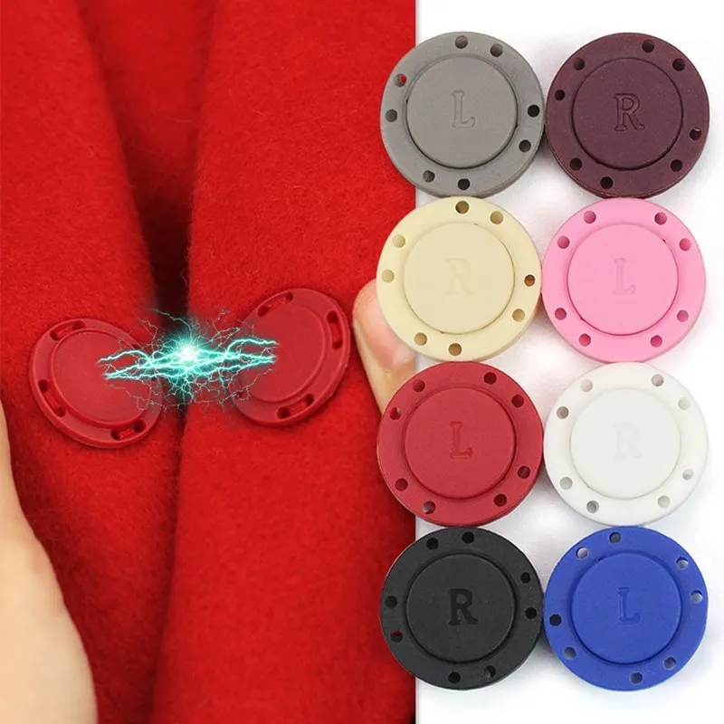 5 Pairs Sewing Button Magnet Stone Invisible Buckle Automatic Magnetic Button For Needlework DIY Bag/Cardigan/Jacket Sewing Set