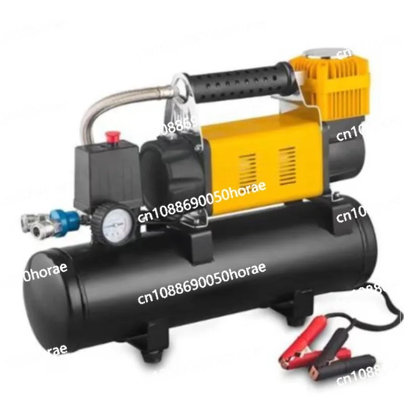 High Power Car Air Pump, Electric High-voltage Car 12V Air Pump, High-power with Air Storage Tank, Spray Paint Nail Gun